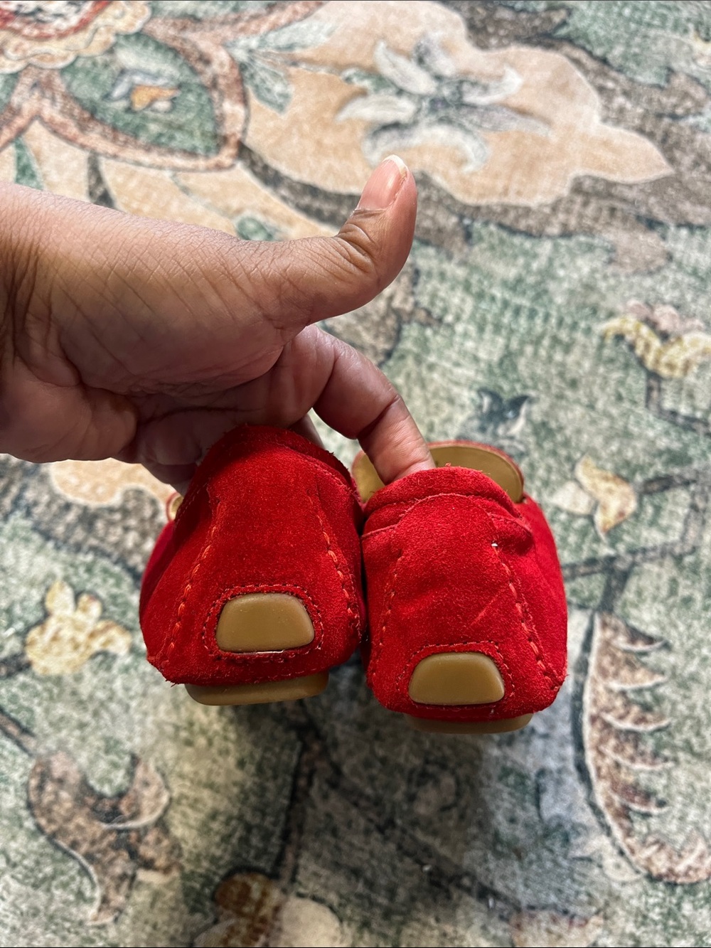 Michael Kors Red Suede Slip-On Loafers Size 8.5 - Picture 5 of 5